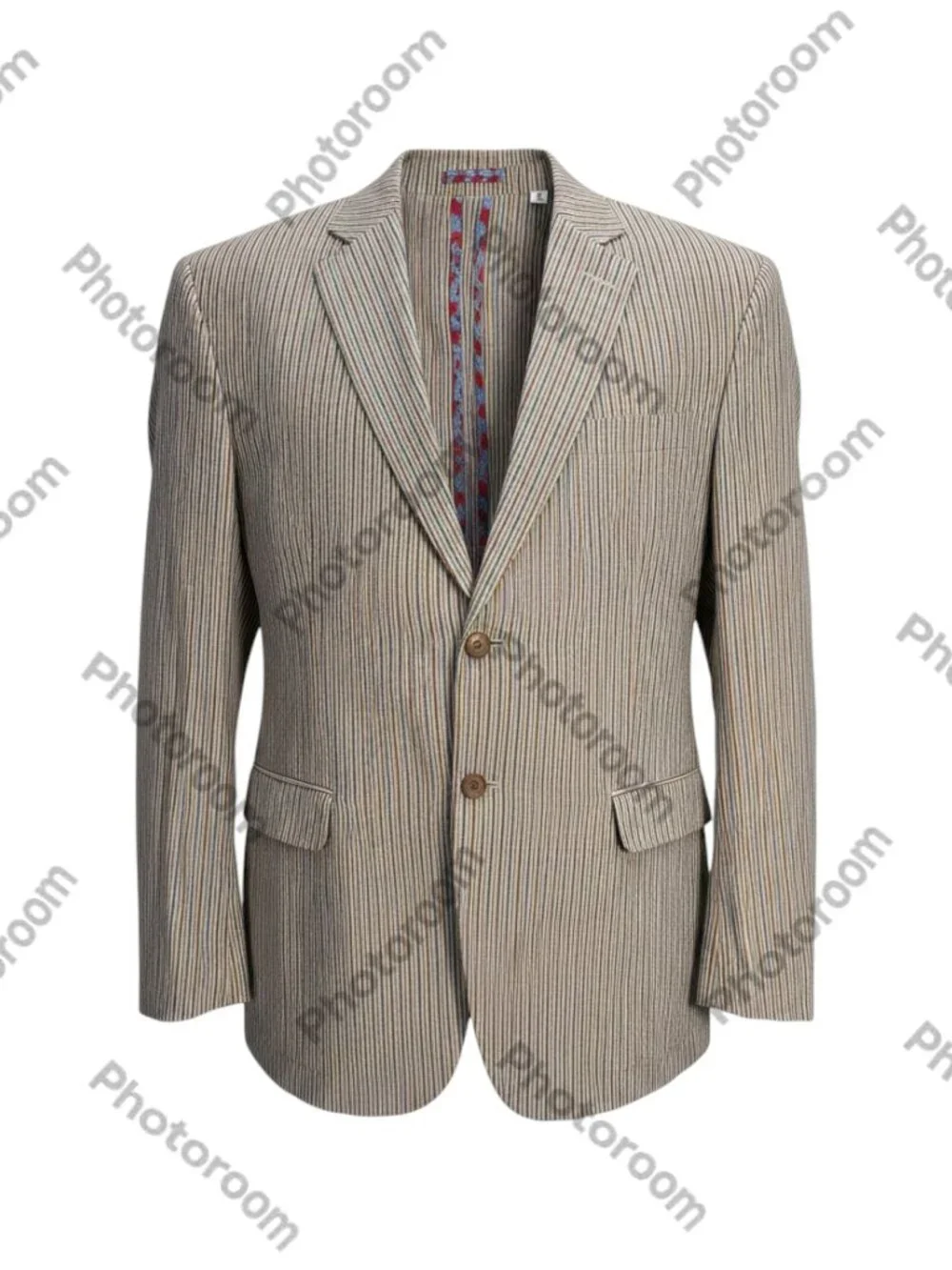 Robert Graham Striped Blazer Men's 48 Multicolor